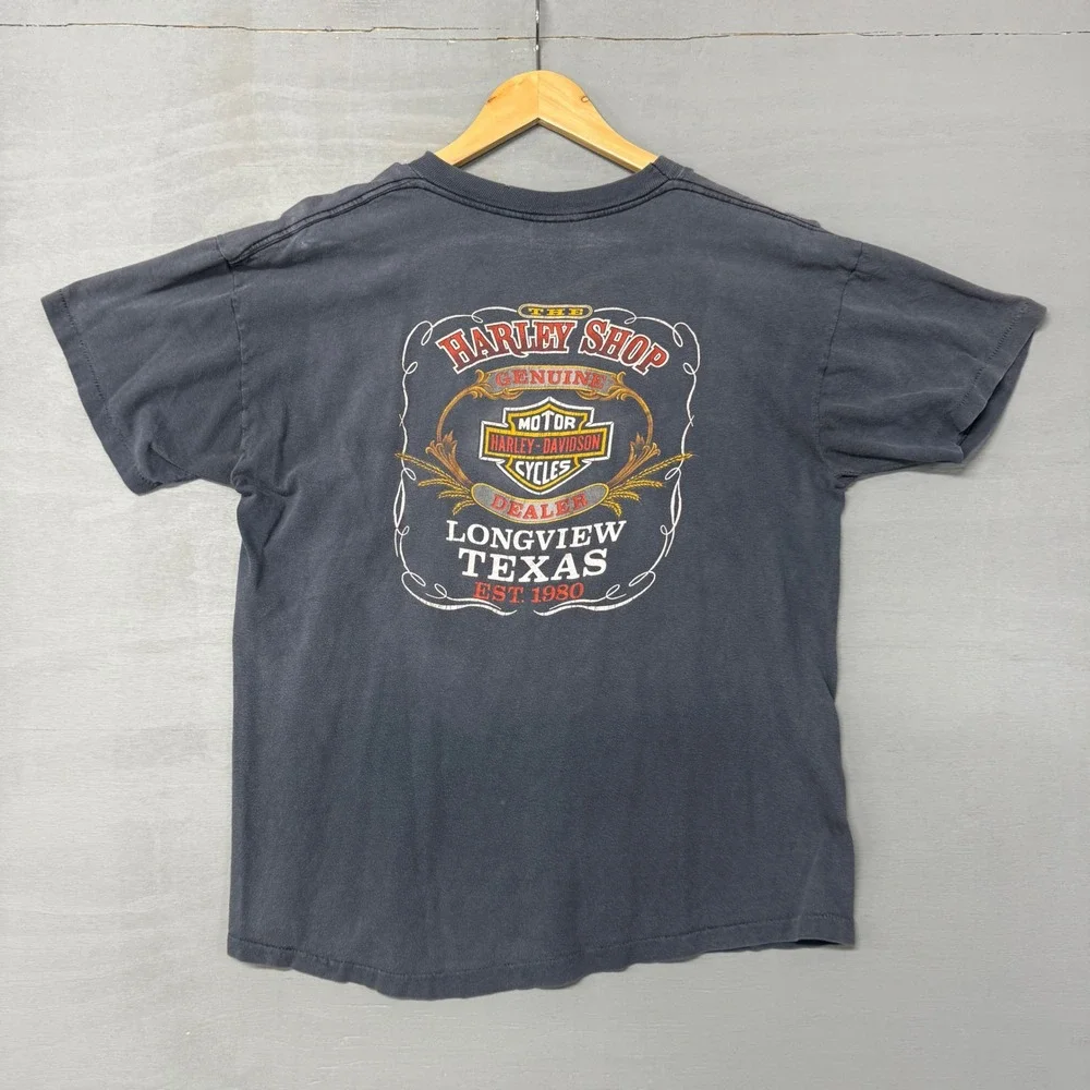 Vintage Harley Davidson I Own a Harley Shirt‎ Black 1988 3D Emblem Faded Large